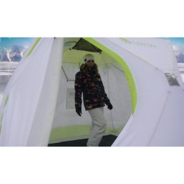 Утепленная палатка Лотос Куб 3 Классик С9Т (Салатовый)