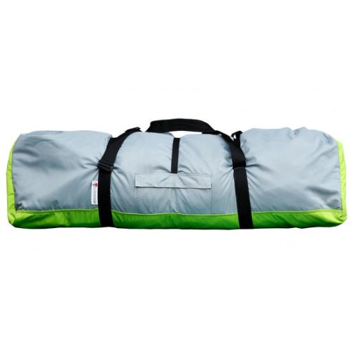 Утепленная зимняя палатка Лотос КубоЗонт 4 Компакт Термо (Серо-Салатовый) Модель 2022