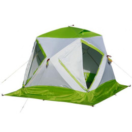 Утепленная зимняя палатка Лотос Куб 3 Классик Термо (Салатовый)