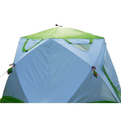 Утепленная зимняя палатка Лотос Куб 3 Компакт Термо (Салатовый)