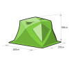 Зимняя палатка Лотос Куб 4 Компакт (Салатовый)