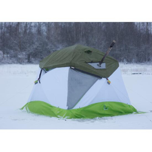 Утепленная зимняя палатка Лотос КубоЗонт 4 Классик Термо (Салатовый) 2022