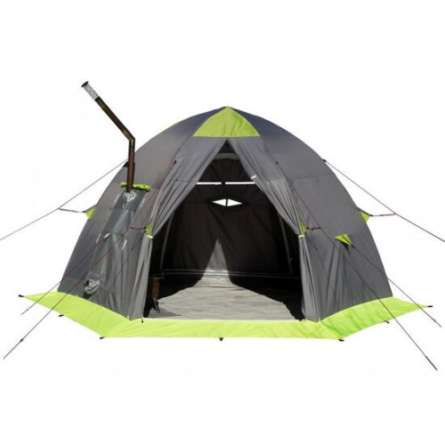 Мобильная Баня Лотос 5 (Д-образный вход + дно ПУ4000) (360х320/205 см)