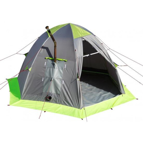 Мобильная Баня Лотос 5 (Д-образный вход + дно ПУ4000) (360х320/205 см)