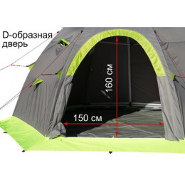 Мобильная Баня Лотос 5 (Д-образный вход + дно ПУ4000) (360х320/205 см)