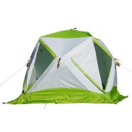 Утепленная зимняя палатка Лотос Куб 4 Классик Термо (Салатовый)