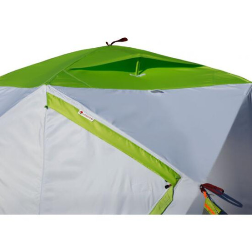 Утепленная зимняя палатка Лотос Куб 4 Классик Термо (Салатовый)