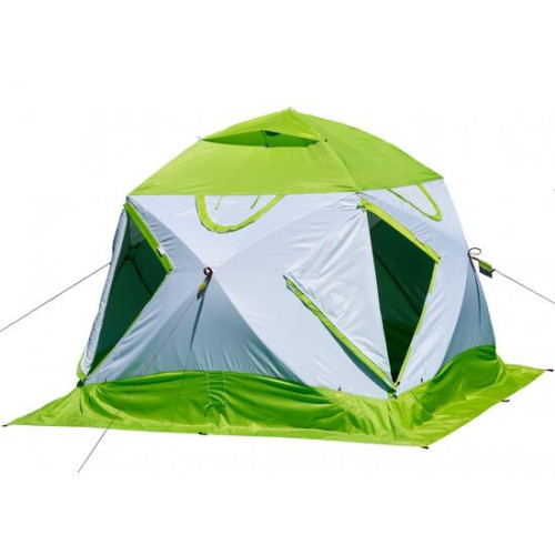 Утепленная зимняя палатка Лотос КубоЗонт 4 Компакт Термо (Салатовый) 2022
