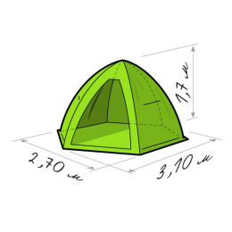 Зимняя палатка Лотос 4 (Салатовый)