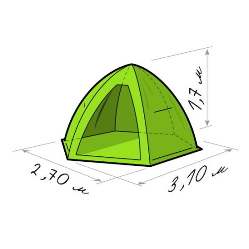 Зимняя палатка Лотос 4 (Салатовый)