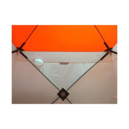 Зимняя палатка ПИНГВИН Mr. Fisher 170 ST (2-сл) с юбкой 170*170 (бело-оранжевый) + чехол