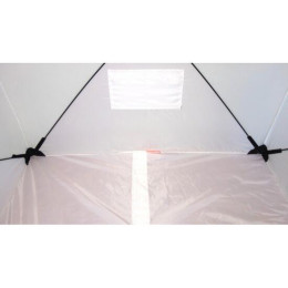 Зимняя палатка ПИНГВИН Mr. Fisher 170 ST (2-сл) с юбкой 170*170 (бело-оранжевый) + чехол