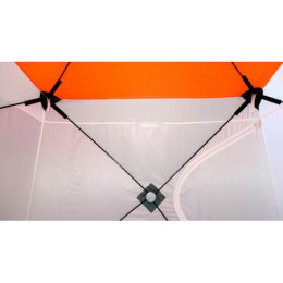 Зимняя палатка ПИНГВИН Mr. Fisher 170 ST (2-сл) с юбкой 170*170 (бело-оранжевый) + чехол