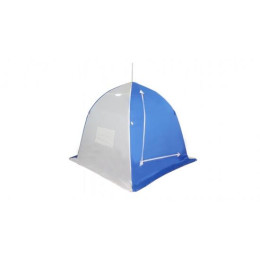 Зимняя палатка Пингвин Зонт 1 четырехлучевая Люкс (1-сл.) бело-синий