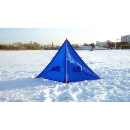 Зимнее укрытие для рыбака Пингвин Крыло 175*350 (синий)