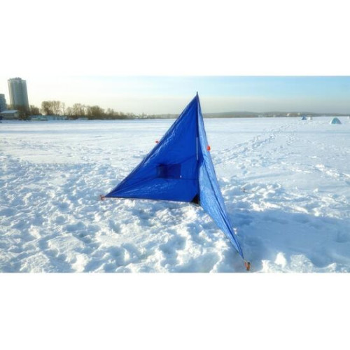 Зимнее укрытие для рыбака Пингвин Крыло 175*350 (синий)
