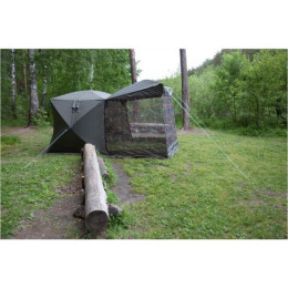 Палатка Пингвин Mr. Fisher Шелтерс 215 с москитной сеткой и шторкой на откидной стенке