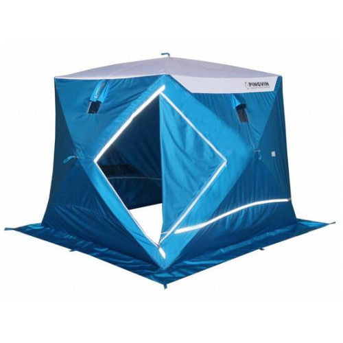 Зимняя палатка Пингвин Призма Премиум Strong (2-сл) 225x215 (бело-синий)