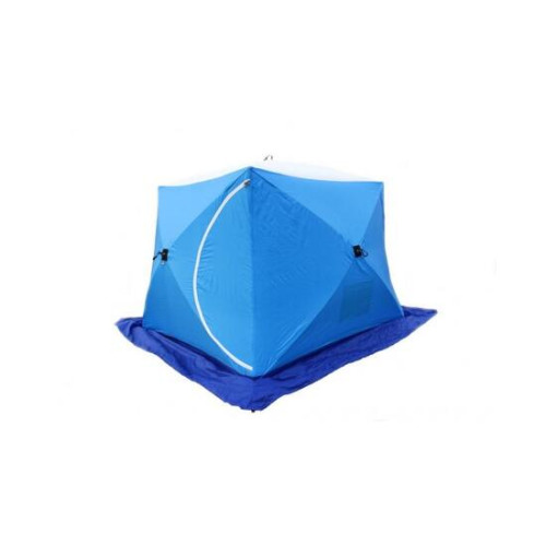 Палатка зимняя СТЭК КУБ 2 LONG трехслойная, дышащая (1.8х2.1х1.8 м)