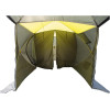 Походная палатка Баня - Шатер СТЭК Дубль-3Т (однослойная) хаки с навесом