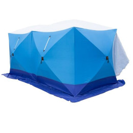 Палатка зимняя СТЭК КУБ 3 Т ДУБЛЬ трехслойная, дышащая (2.2х4.4х2.05 м)