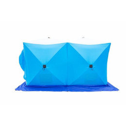 Палатка зимняя СТЭК КУБ 3 Т ДУБЛЬ трехслойная, дышащая (2.2х4.4х2.05 м)