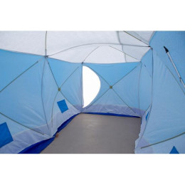 Палатка зимняя СТЭК КУБ 3 Т ДУБЛЬ трехслойная, дышащая (2.2х4.4х2.05 м)