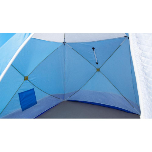 Палатка зимняя СТЭК КУБ 3 LONG трехслойная (2.2х2.5х2.0 м)