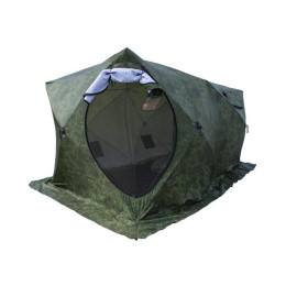 Палатка зимняя СТЭК КУБ 3 Т ДУБЛЬ трехслойная, дышащая (камуфляж, пиксель)