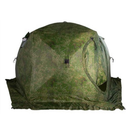 Палатка зимняя СТЭК ЧУМ 2-местная "Т" 3-х слойная, камуф. камыш