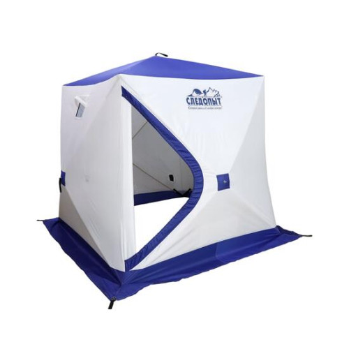 Палатка зимняя Следопыт КУБ 2 бело-синяя (1.5х1.5х1.7м)