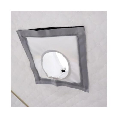 Палатка зимняя Следопыт КУБ 3 бело-оранжевая трехслойная (1.95х1.95х2.05 м)