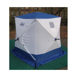 Палатка зимняя Следопыт КУБ 3 бело-синяя (1.8х1.8х2.0 м)