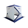Палатка зимняя Следопыт КУБ 3 бело-синяя трехслойная (1.95х1.95х2.05 м)