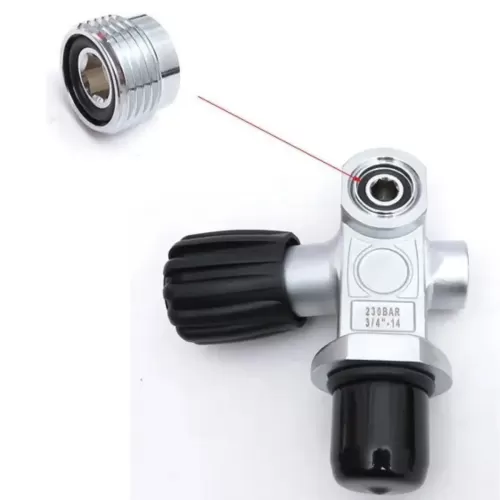 Переходник для вентиля баллона DIN-YOKE ввертный