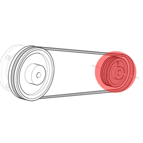 Шкив для компрессора Coltri MCH-6 D80 мм
