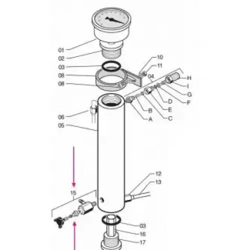 Кран слива конденсата MCH6/13/16