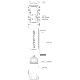 Подводный фонарь Salvimar BLAST 1200 люмен, тёплый свет