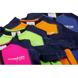 Детский гидрокостюм для плавания FD Junior Lime