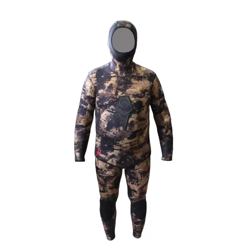 Куртка гидрокостюма для подводной охоты SUBLIFE VOLK BROWN 9 мм