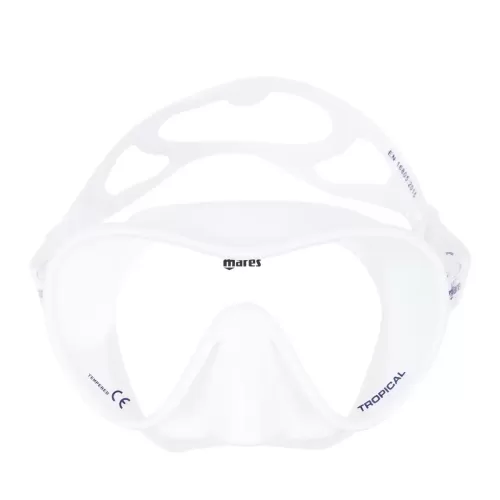 Комплект маска трубка Combo Tropical Mares White