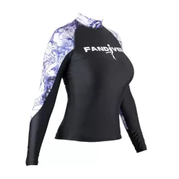 Майка лайкровая Marble Purple женская FanDiver