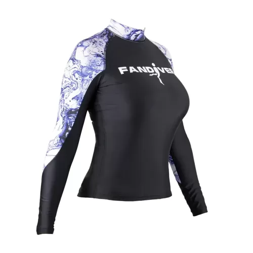 Майка лайкровая Marble Purple женская FanDiver