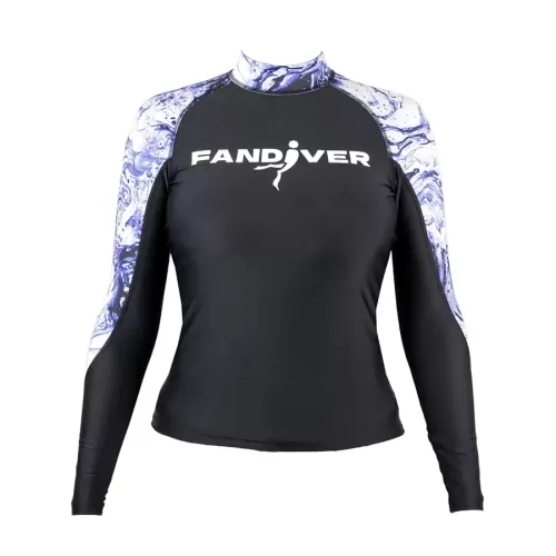 Майка лайкровая Marble Purple женская FanDiver
