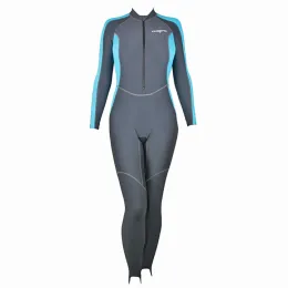 Костюм из лайкры FanDiver RushGuard Gray-Turquoise женский