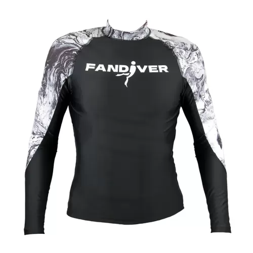 Майка лайкровая Marble Black мужская FanDiver