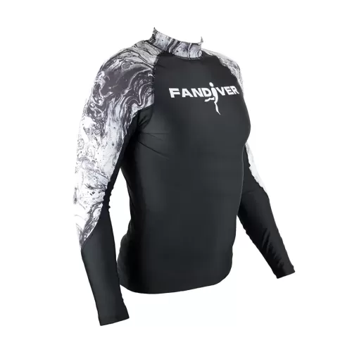Майка лайкровая Marble Black мужская FanDiver