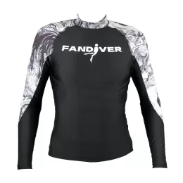 Майка лайкровая Marble Black мужская FanDiver