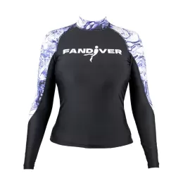 Майка лайкровая Marble Purple женская FanDiver