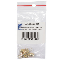 Мормышка вольф. Lucky John КАПЛЯ с отв.и кембр. 050мм/S